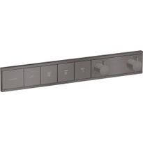 Termostaatti Hansgrohe RainSelect, 4:lle toiminnolle, piiloasennus, harjattu musta kromi