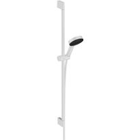 Suihkusetti Hansgrohe Pulsify Select S 105 3jet Relaxation Ecosmart, 90 cm suihkutanko, mattavalkoinen