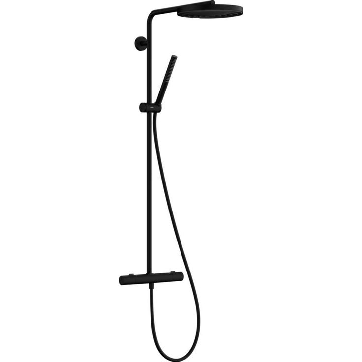 Sadesuihkusetti Hansgrohe Pulsify S Puro 260, Ecostat Fine -termostaattihanalla, mattamusta