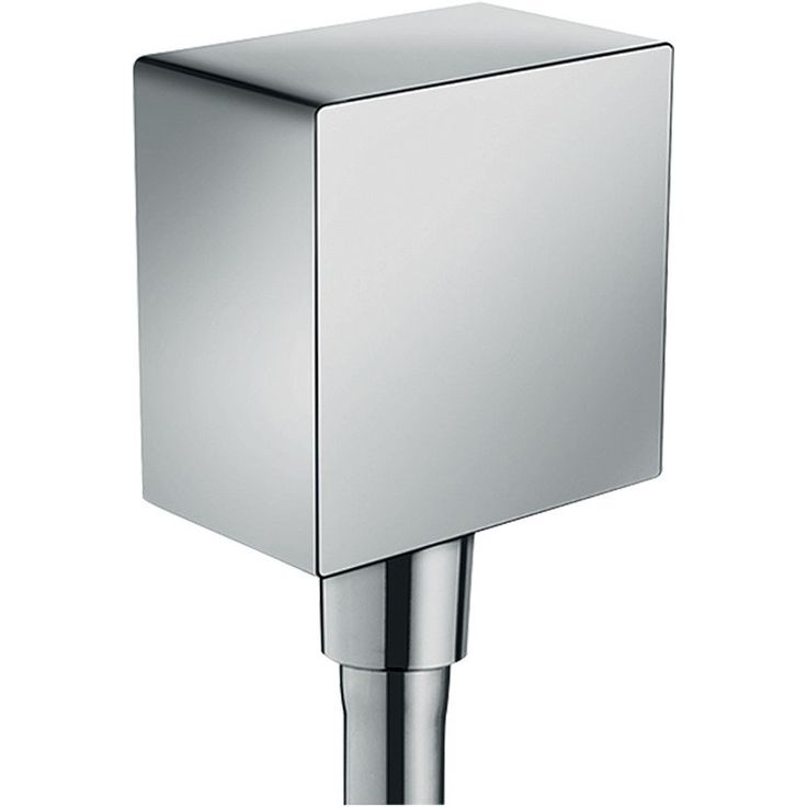 hansgrohe FixFit seinäliitin neliö takaiskuventtiilillä, piiloasennus