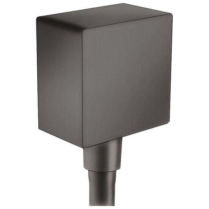 hansgrohe FixFit seinäliitin neliö takaiskuventtiilillä, piiloasennus