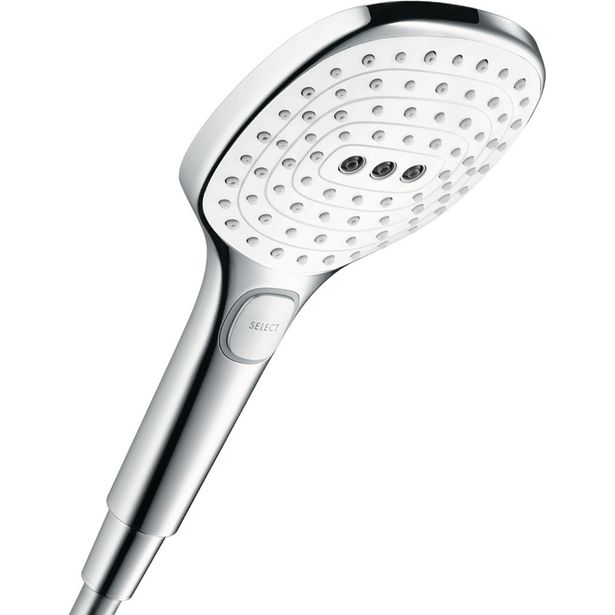 Käsisuihku Hansgrohe Raindance Select E 120 3jet, kromi/valkoinen