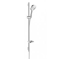 Suihkusetti Hansgrohe Raindance Select E 120 3jet UnicaS Puro, vettä säästävä, hierova suihku, kiiltävä kromi, Verkkokaupan poistotuote