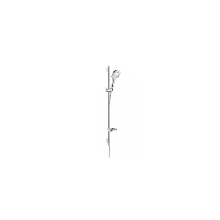 Suihkusetti Hansgrohe Raindance Select E 120 3jet UnicaS Puro, vettä säästävä, hierova suihku, kiiltävä kromi, Verkkokaupan poistotuote