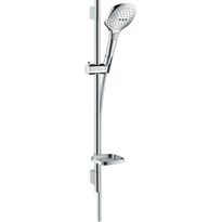 Suihkusetti Hansgrohe Raindance Select E 120 3jet Ecosmart, tanko 65 cm, saippuakuppi, kromi
