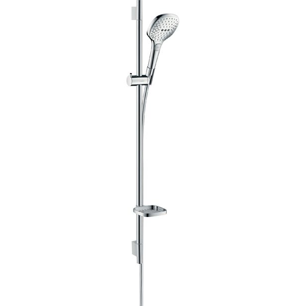 hansgrohe Raindance Select E suihkusetti 120 3jet EcoSmart tanko 90 cm, saippuakuppi
