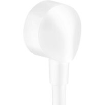 Seinäliitin Hansgrohe FixFit E ilman takaiskuventtiiliä, piiloasennus, mattavalkoinen