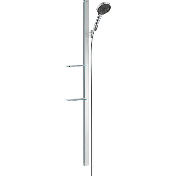 hansgrohe Rainfinity suihkusetti 130 3jet PowderRain EcoSmart tanko 150 cm, saippua-alusta