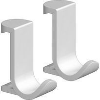 Pyyhekoukku Hansgrohe WallStoris, leveä, mattavalkoinen