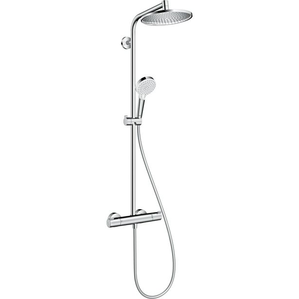 Sadesuihkusetti Hansgrohe Crometta S Showerpipe 240 1jet, termostaattihanalla