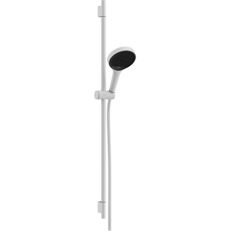 hansgrohe Rainfinity Suihkusetti 130 3jet EcoSmart, suihkutanko S Puro 90 cm, push slider liu'ulla ja Designflex tekstiilisuihkuletkulla 160 cm