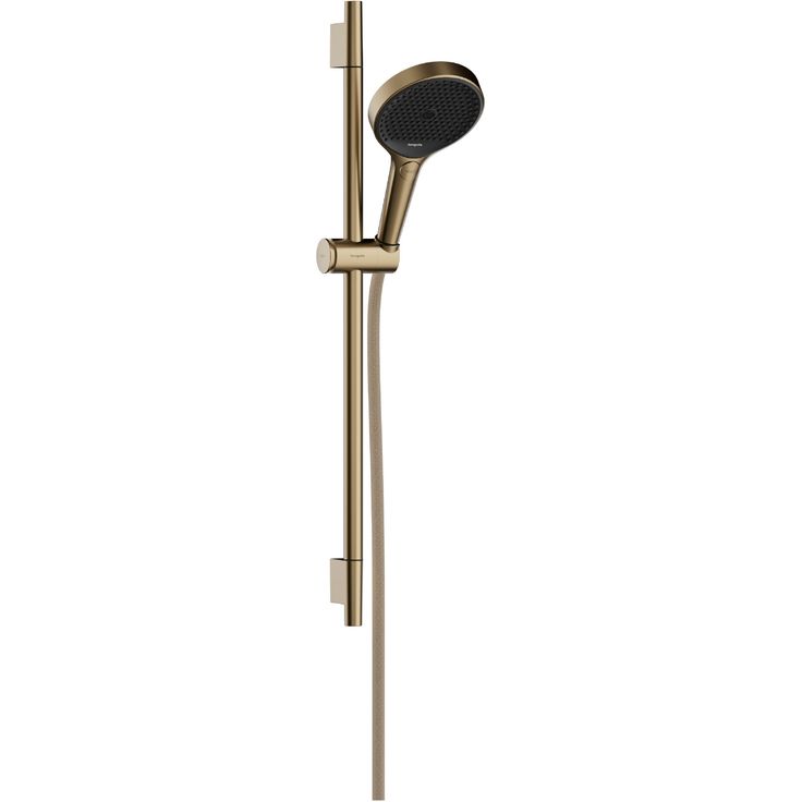 hansgrohe Rainfinity Suihkusetti 130 3jet, suihkutanko S Puro 65 cm, push slider liu'ulla ja Designflex tekstiilisuihkuletkulla 160 cm