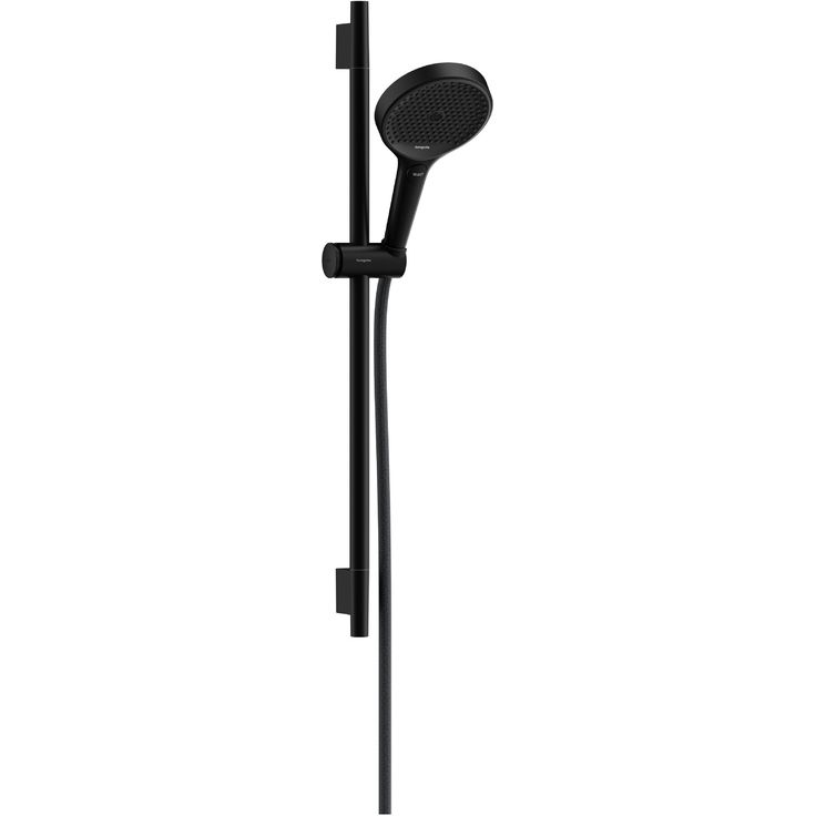hansgrohe Rainfinity Suihkusetti 130 3jet EcoSmart, suihkutanko S Puro 65 cm, push slider liu'ulla ja Designflex tekstiilisuihkuletkulla 160 cm