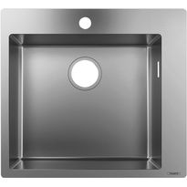 Keittiöallas Hansgrohe S71 S711-F450, upotettava 450, yksi hanareikä, ruostumaton teräs