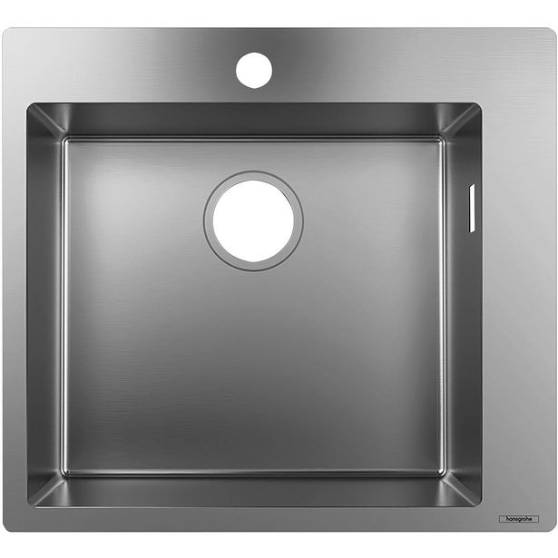 hansgrohe S71 S711-F450 upotettava teräsallas 450, yksi hanareikä