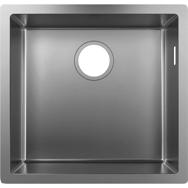 hansgrohe S71 S719-U400 alta-asennettava teräsallas 400 kivitasoon