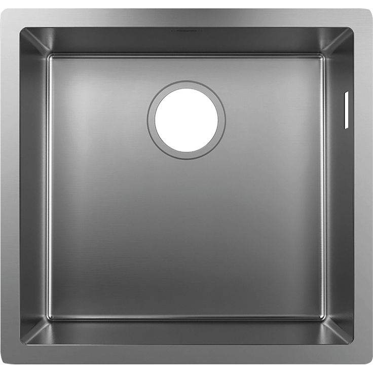 hansgrohe S71 S719-U450 alta-asennettava teräsallas 450 kivitasoon
