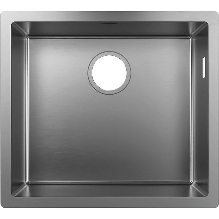 hansgrohe S71 S719-U500 alta-asennettava teräsallas 500 kivitasoon