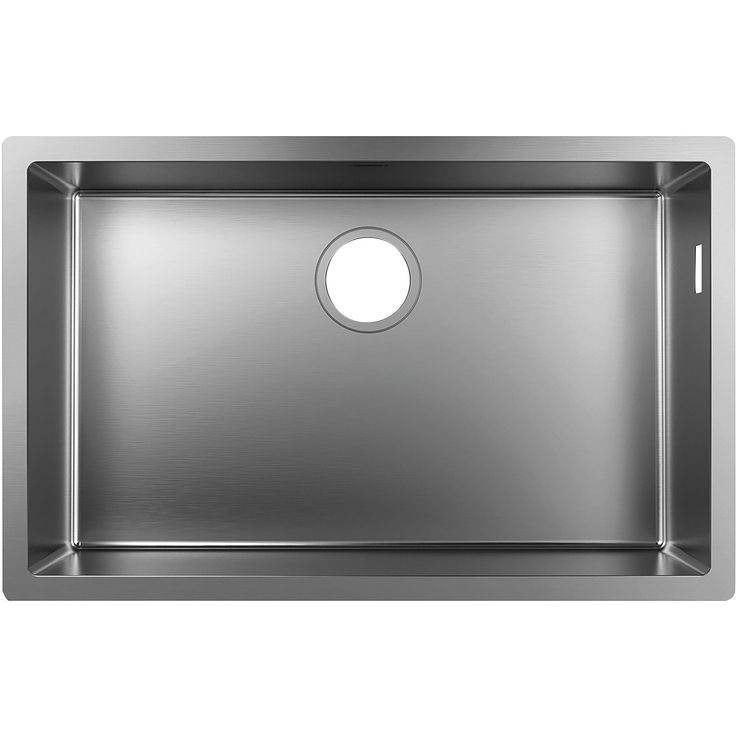 hansgrohe S71 S719-U660 alta-asennettava teräsallas 660 kivitasoon