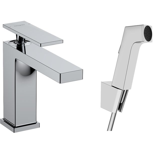 hansgrohe Tecturis E Yksiote pesuallashana 110 Bidette PushOpen-pohjaventtiilillä 160 cm suihkuletkulla