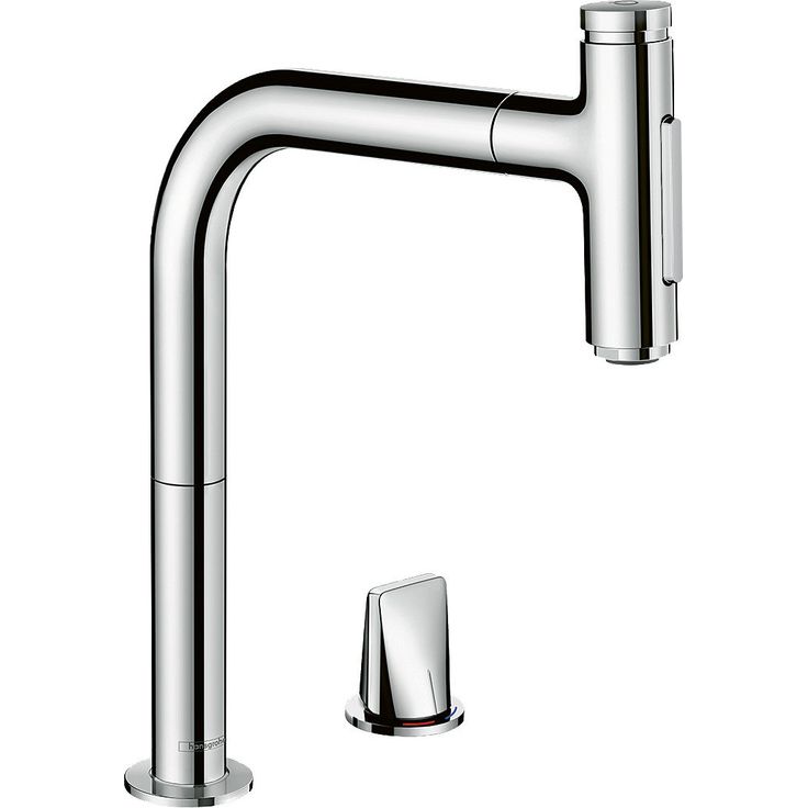 hansgrohe Metris Select M71 2-osainen yksiote keittiöhana 200 2jet, ulosvedettävä juoksuputki, sBox letkukotelo