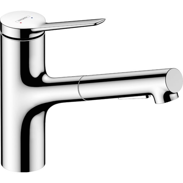 hansgrohe Zesis M33 Yksiote keittiöhana 150, ulosvedettävä juoksuputki, 2 jet