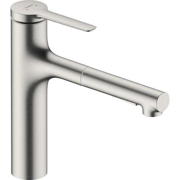 hansgrohe Zesis M33 Yksiote keittiöhana 160, ulosevedettävä juoksuputki, 2 jet