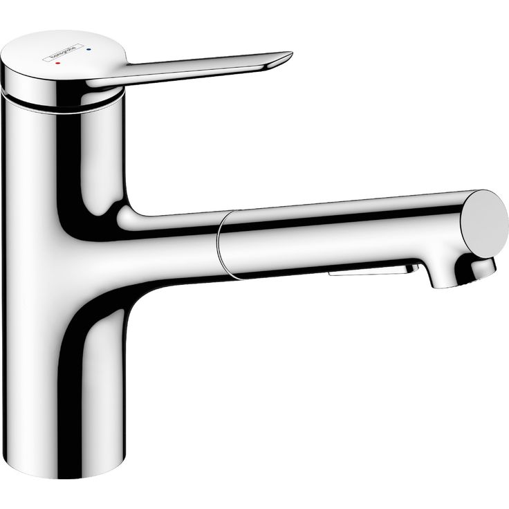 hansgrohe Zesis M33 yksiote keittiöhana 150, metallinen ulosvedettävä juoksuputki, 2 jet