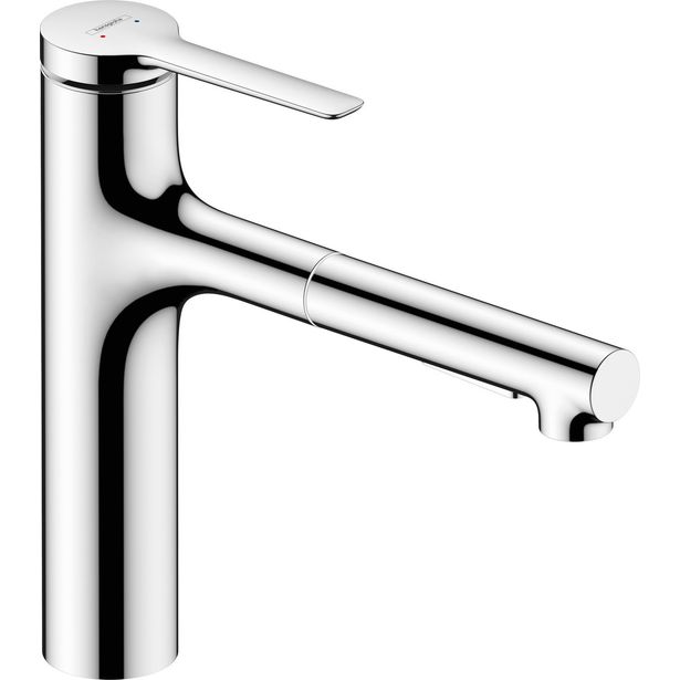 hansgrohe Zesis M33 160, metallinen ulosvedettävä juoksuputki, 2 jet