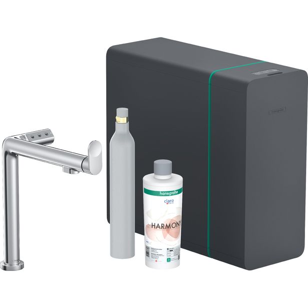 hansgrohe Aqittura M91 SodaSystem 210, Ulosvedettävä juoksuputki, 1jet, aloitussarja