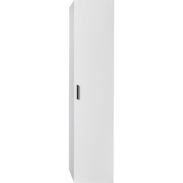 Korkeakaappi Hiipakka Caino 1750x400mm, laminoitu PUR-levy, valkoinen