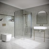 Suihkunurkka Hietakari Classic 146, 805x802mm, harmaa profiili, kirkas lasi, Verkkokaupan poistotuote