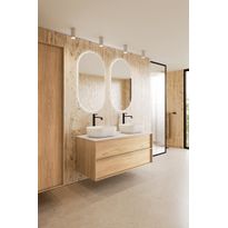 Allaskaappi kahdella malja-altaalla Hietakari Casa H14, 1190x457 mm, eri vaihtoehtoja