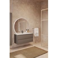 Allaskaappi altaalla Hietakari Corian L04, 1184x455x490 mm, valkoinen Corian-allas, eri värejä