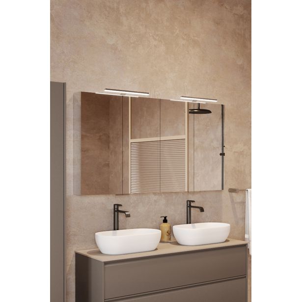 Peilikaappi Hietakari Modena Q08, ylävalolla ja pistorasialla, eri kokoja