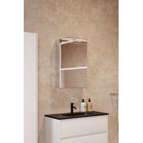 Peilikaappi Hietakari Modena Q05, 466x700 mm, ylävalolla ja pistorasialla