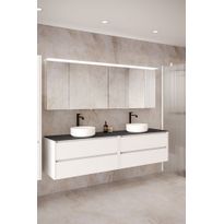 Kaksoisallaskaappi kahdella malja-altaalla Hietakari Classic K06, 1188x455 mm, eri vaihtoehtoja