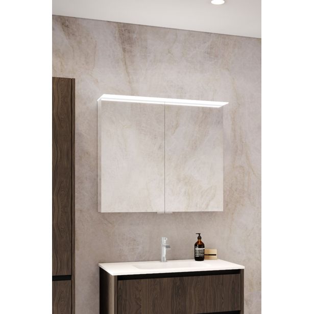 Peilikaappi Hietakari Modena Q11, valolipalla ja pistorasialla, eri kokoja