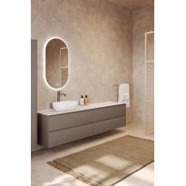 Kaksoisallaskaappi malja-altaalla Hietakari Luna L13, 1968x455 mm, eri vaihtoehtoja