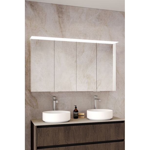 Peilikaappi Hietakari Modena Q13, valolipalla ja pistorasialla, eri kokoja