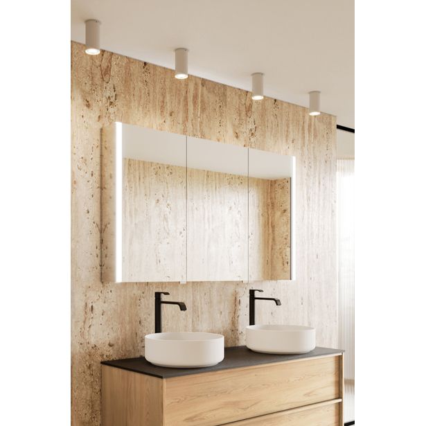 Peilikaappi Hietakari Modena Q02, pintavalaistuksella ja pistorasialla, eri kokoja