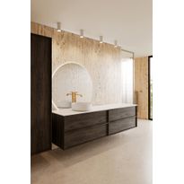 Kaksoisallaskaappi malja-altaalla Hietakari Casa H09, 1580x457 mm, eri vaihtoehtoja