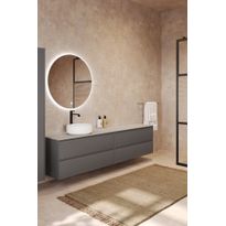 Kaksoisallaskaappi malja-altaalla Hietakari Luna L09, 1968x455 mm, eri vaihtoehtoja