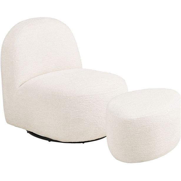 Lepotuoli rahilla House Nordic Milo, luonnonvalkoinen