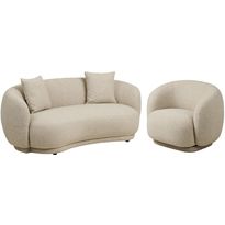 Sohvaryhmä House Nordic Hawkes, 2,5-istuttava sohva ja lepotuoli, hiekka