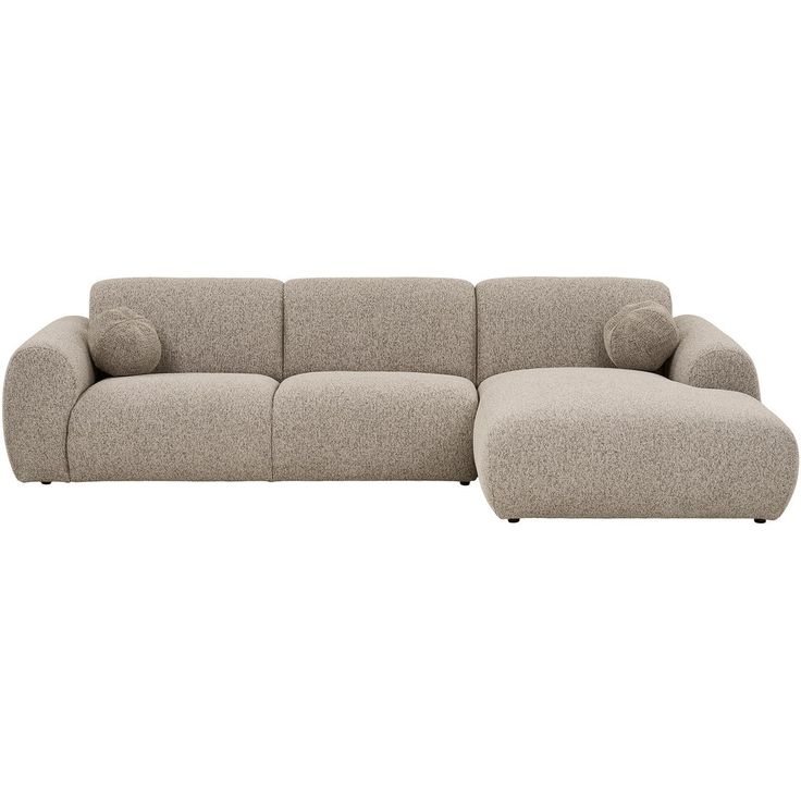 Divaanisohva House Nordic Clyde, 4-istuttava, oikea, ruskeanharmaa