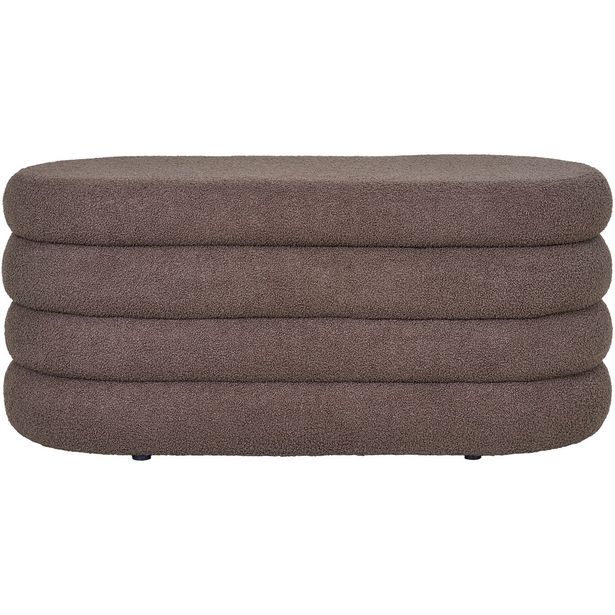 Säilytyspenkki House Nordic Dartford, 103cm, ruskea bouclé