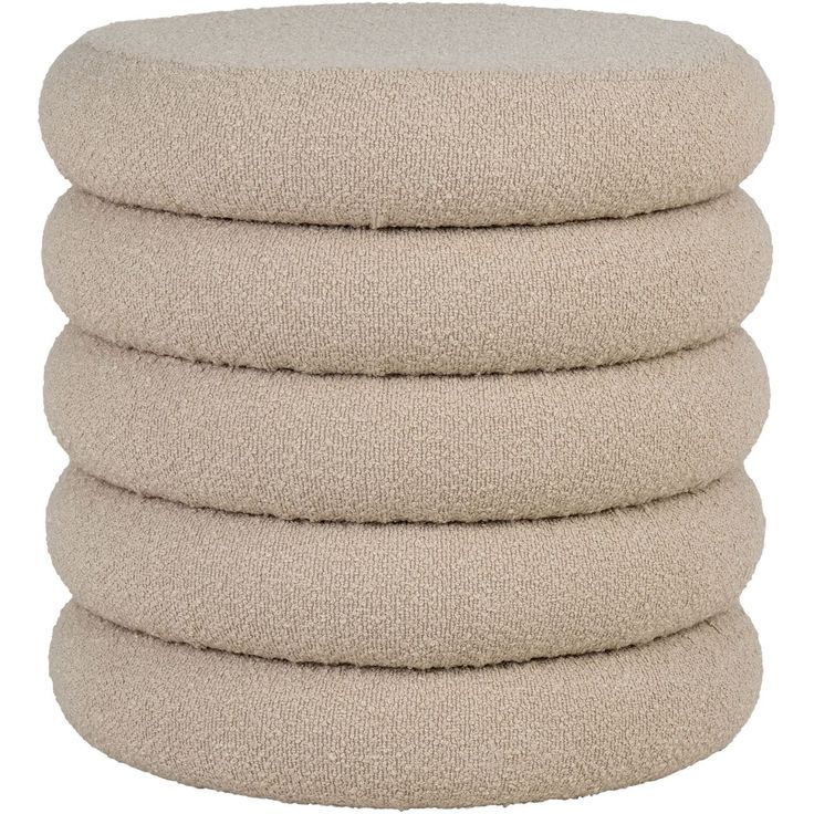 Säilytysrahi House Nordic Brooklyn, Ø44x44cm, beige bouclé