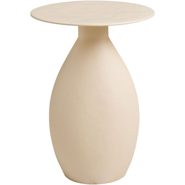 Sivupöytä House Nordic Calais, ø36x50cm, luonnonvalkoinen