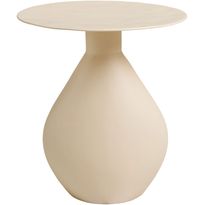 Sivupöytä House Nordic Calais, ø36x40cm, luonnonvalkoinen